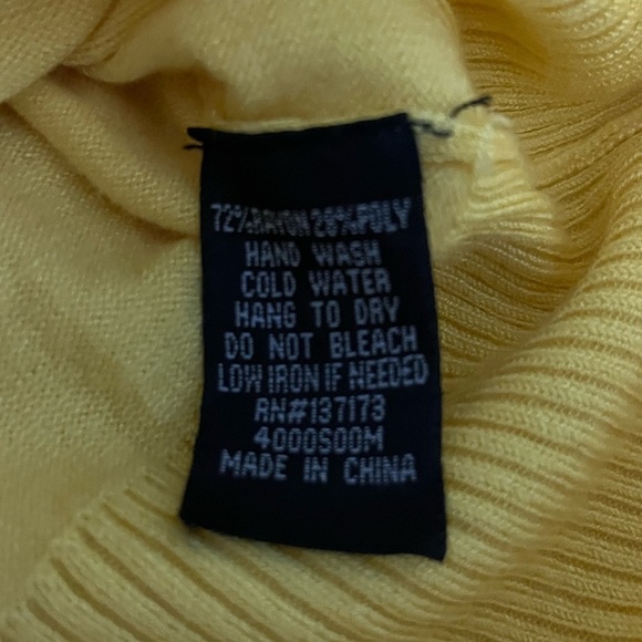 Bright Yellow Cardigan Knit Career Sweater - Picture 4 of 6